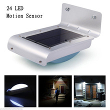 Third Generation 24 LED Solar Power Motion Sensor Garden Security Lamp Outdoor Waterproof wall Lights led lamps For  Outdoor