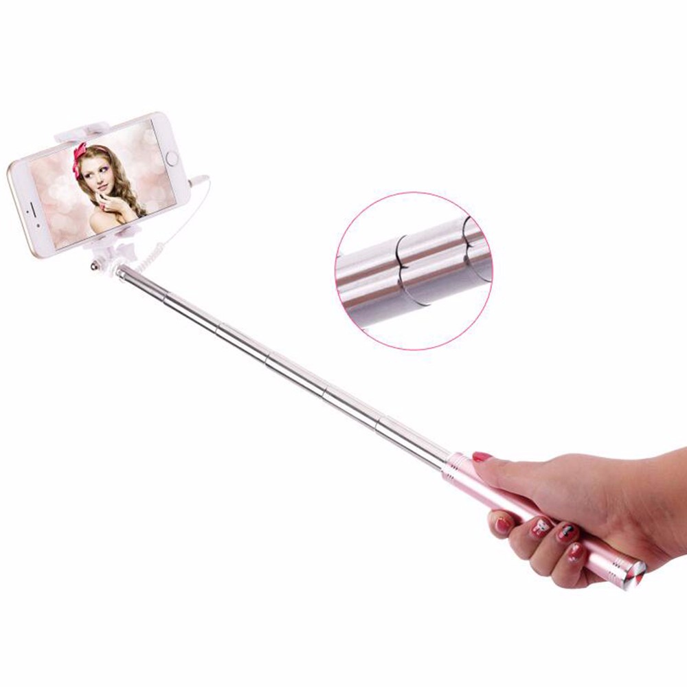 Universal Portable Wired Stretchable Selfie Stick For iPhone Samsung Galaxy Huawei Sony HTC Xiaomi Mini Stick Tripod Monopod (3)
