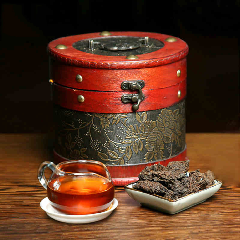 500g Puer Tea 2005 Year Mengku Puerh Gold Tea Head Old Chen Pu Er Warm Stomach