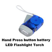 Hot Sell Portable 3 LED Hand Press Camping Wind Crank Flash Light Flashlight Torch NG4S