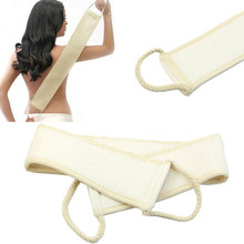 1PCS Wholsale Soft Exfoliating Loofah Back Strap Bath Shower Massage Spa Scrubber Sponge Body Skin Health Cleaning