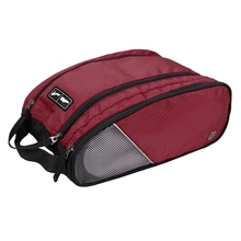 Portable Waterproof Breathable Shoes Bag Unisex Red Travel Shoes Bag Little Luggage Travel Bags