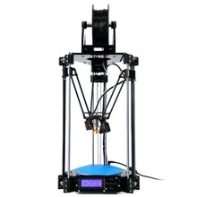 3D Printer kit Rostock Mini Pro Delta RepRap Kossel Replicator Machine Full DIY kit PLA ABS cheap imprimante Free shipping
