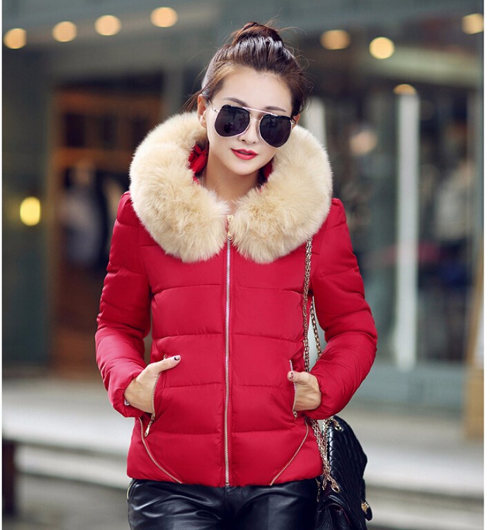 Женские Parkas Mydc 2021 Короткие Хлопчатобумажные Куртки Мода Зима Для Женщин М