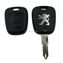 Remote Key Fob Case 2 Button Uucut Blade For Peugeot 106 206 306  406 Free Shipping