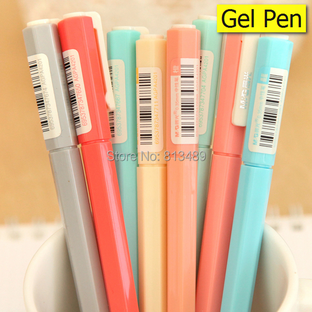12pcs/Lot Candy color gel pens kawaii pen Canetas escolar material Office school supplies papelaria stationery pens for writing