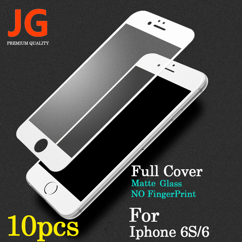 JG 10pcs lot Front Full font b Screen b font Protection Tempered Glass for font b