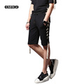 Street Fashion Hiphop Punk Style Men Shorts Elastic Waist Trousers Male Casual Slim Fit Shorts Stage
