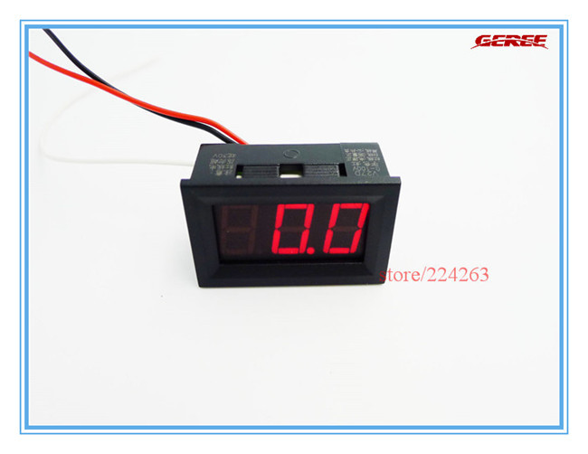 10pcs/lot new Red 0-99V Digital LED Auto Car Truck Voltmeter Voltage Volt Panel Meter