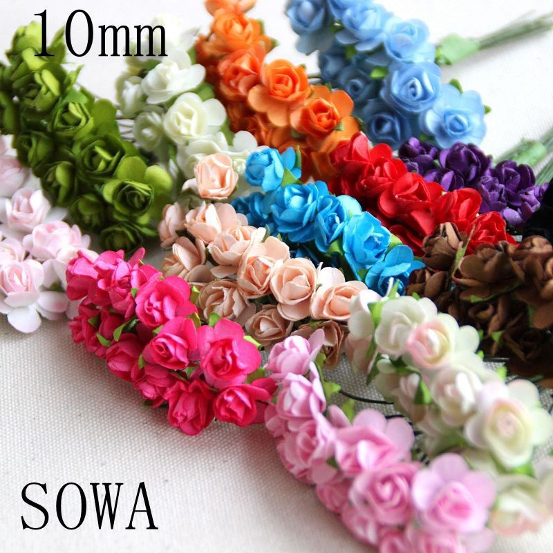 Hand-made-1-1-4cm-Artificial-Paper-Flower-Heads-Mini-Roses-DIY-Wedding-Bouquets-Accessories-Scrapbooking