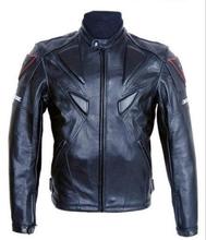 Free shipping Men PU jacket, professional racing jacket motorcycle jacket motorcycle delivery 5 sets of protective gear