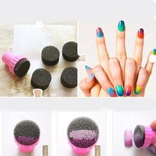 5PCS Sponge Nail Art PolishStamping Gradient Color Scraper Profesional Hot High quality Free shipping