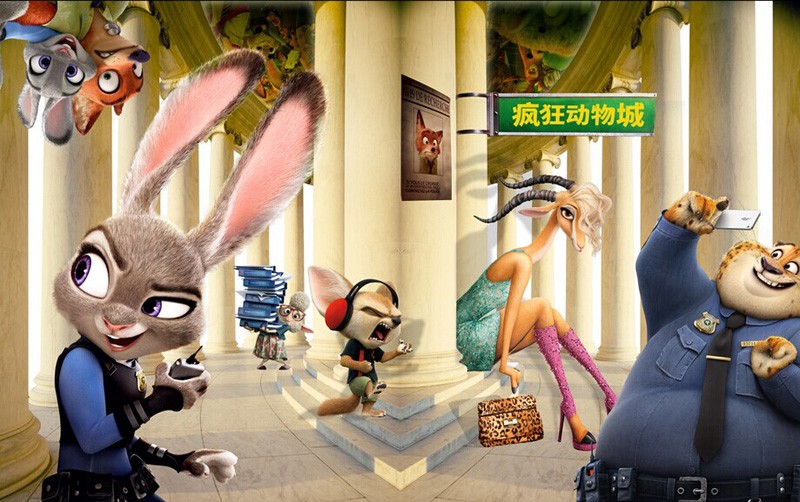 Papel Tapiz Personalizado 3d Zootopia Papel Tapiz De Dibujos