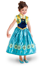 $6.99 Summer Children Princess Dress Fever Elsa short character Girls Anna Dress Kids Girls Vestidos Party costume Clothing 2016