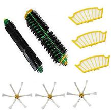 8 Pc/lot side brush +filter kit replacement for Irobot Roomba 500 527 528 530 532 535 540 555 560 562 570 572 580 581 590