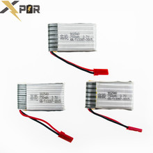3pcs MJX X400 battery 3.7v 750mah lipo batteries JST plug for MJX X800 X300C rc drone Helicopters Airplanes parts