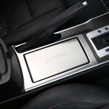 Car water glass frame plus gear panel stainless steel trim 2pcs for Mazda 6 M6 accessories