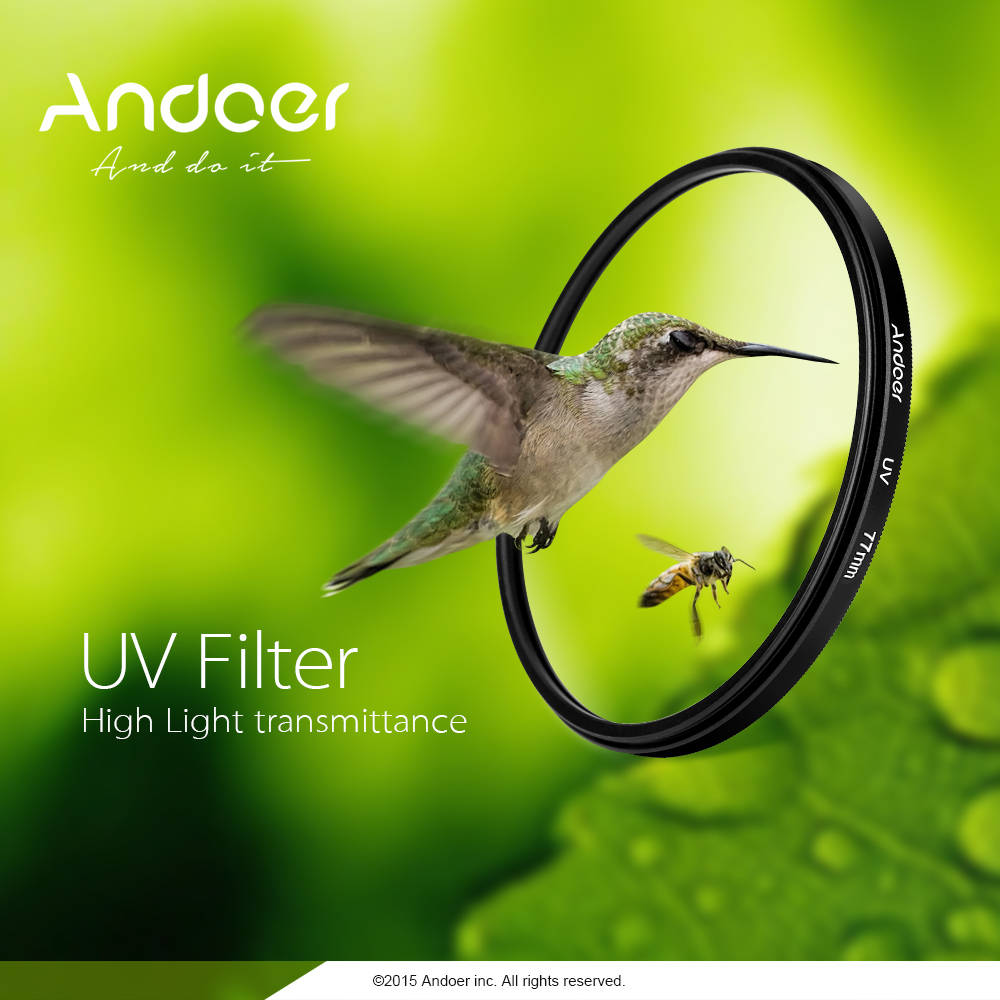 Andoer 77  UV + CPL + Close-Up + 4       -  