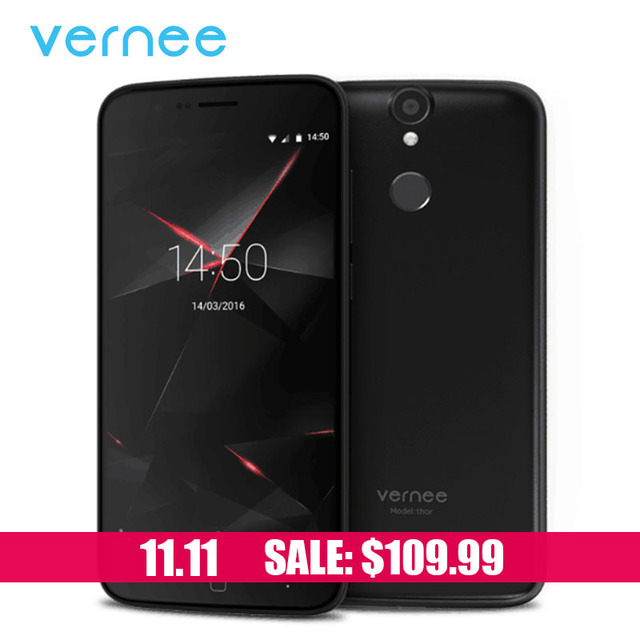 Vernee Тор мобильного телефона Android 6.0 MT6753 Octa-Core 5.0 Inch 1280*720 4 Г двойной Микро Сим 3 Г RAM 16 Г ROM Сотовые телефоны