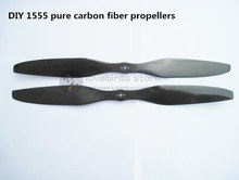DIY 1555 pure carbon fiber propellers 2 blades (CW/CCW) for DIY FPV drone multirotor T810 / S800 hexacopter