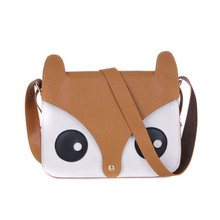 2016 Fashion Women’s Bag Famous designer handbags women tote shoulder bag cartoon fox leather Female messenger bags bolsos Sac