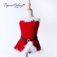 New children’s fall/winter women Santa Claus dress modern dresses show performance clothing 1719