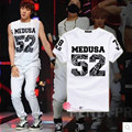 2017 BTS KPOP Summer Unisex College style 6 colors Optional Cotton Letters printing coat Short sleeve