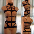 2016 new Living Dead Girl Skeleton Body Harness suit sexy skeleton skeleton halloween body cage bra