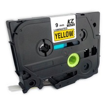10PCS Tze Tz Labels Compatible For Brother P touch Tape 9mm tz621 tz 621 tz-621 Black on Yellow