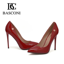BASCONI brand 2016 new shoes woman pump classic Fashion shoes high quality thin heels pumps Full