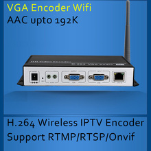 H.264 Wireless VGA Encoder for IPTV broadcasting Support RTMP and Onvif VGA WIFI Encoder