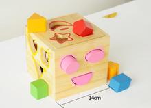 Juguetes de madera, juguetes educativos para niños, 15 caja de la inteligencia agujero, juego de bloques, status quo de los bloques de construcción