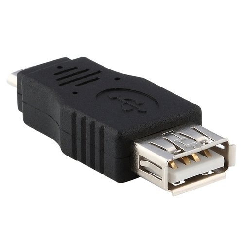 2015 Hot Black Micro USB Male to USB A Female Adapter Connector