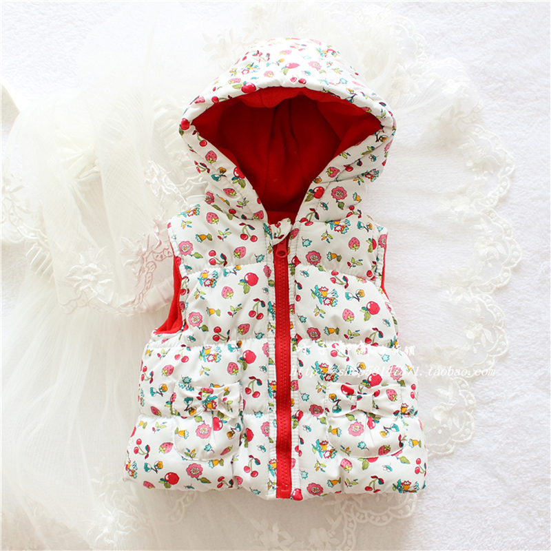 Hot Sale Girls flowers Cotton Cute Waistcoat Kids Vest Children Free Shipping minecraft autumn lace
