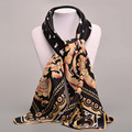 Fashion Square Silk Scarf Wrap Women Lady Flower Shawl 100 100cm