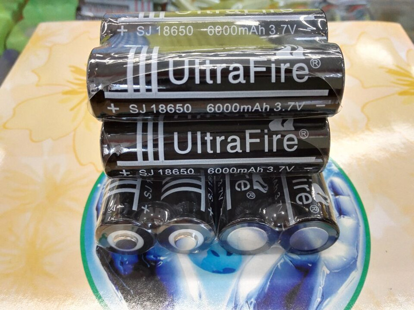 20pcs lot 3 7V 6000mAh 18650 Li ion Rechargeable Battery for Flashlight