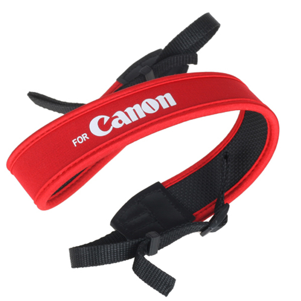 Red Neoprene Shoulder Neck Strap for Canon Camera EOS 5D 7D 60D 300D 400D 550D 1000D