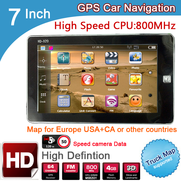 7  HD  GPS 800 M / FM / 8  / DDR3  TOMTOM  /  /   /  +   Navi