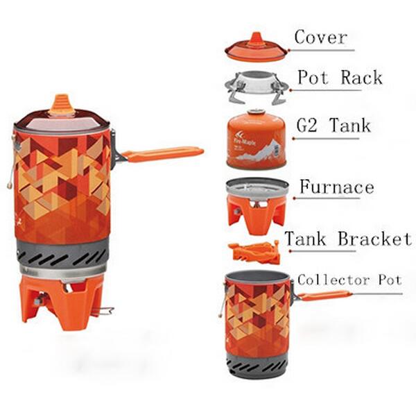 Upgraded Outdoor Collector Pot Fire Maple FMS-X2 One-Piece Camping Stove Cooking Stove & Pot Gas Stove Fire Maple X2 Upgraded Outdoor Collector Pot Fire Maple FMS-X2 One-Piece Camping Stove Cooking Stove & Pot Gas Stove Fire Maple X2