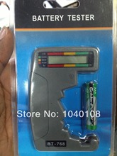 Calidad Portable BT 768 probador de la batería con indicador Digital 1.3 ” pantalla lcd. indicador de nivel de 1.5 V 9 v. paquete al por menor y el envío gratis