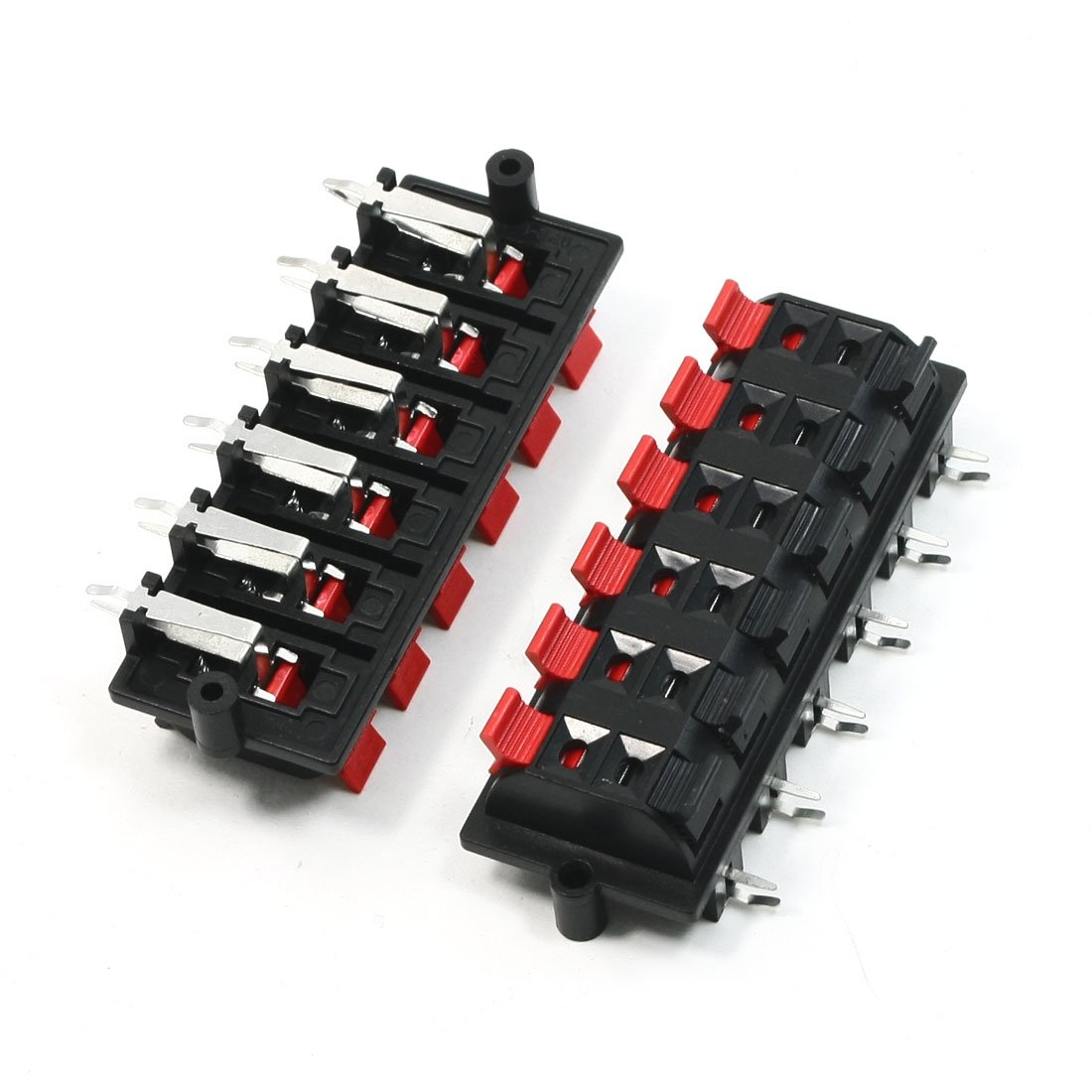 SZS Hot 2PCS Double Row Red Black 12 Pin 12 in Jack Speaker Terminals