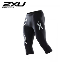 Sale Hot right now 2015 2XU Men’s 3/4 Compression Tights- all sizes -Black / Silver -Running / Exercise-New