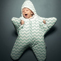 Cute starfish cartoon sleeping bag newborns winter warm strollers bed swaddle blanket Baby Sleepsacks saco bebe