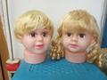 hairdresser head doll plastic mannequin head with wig mannequin head hair styling head 2pcs per lot