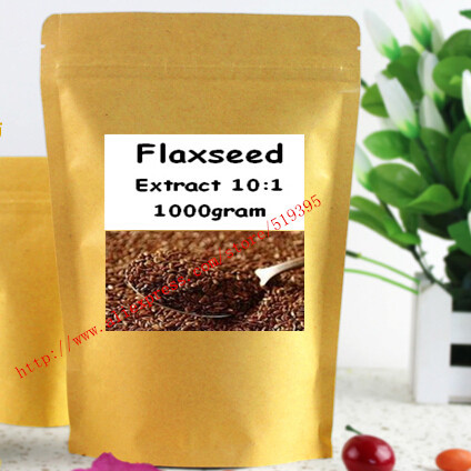 Flaxseed Extract 10:1 Powder 1000gram free shipping