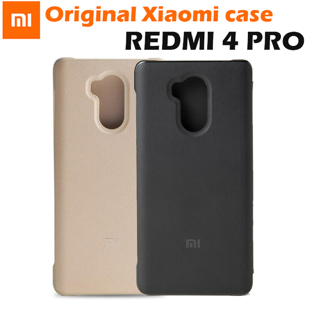 100% Оригинал Xiaomi Redmi 4 Pro Случай Мобильного Телефона 5 дюймовый Отпечатков Пальцев xiaomi REDMI 4Pro redmi4 pro защитный filp случаи крышка