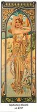 High quality,Daytime ,Alphonse Mucha oil painting canvas,Hand-painted,Portrait Modern Art Reproduction,