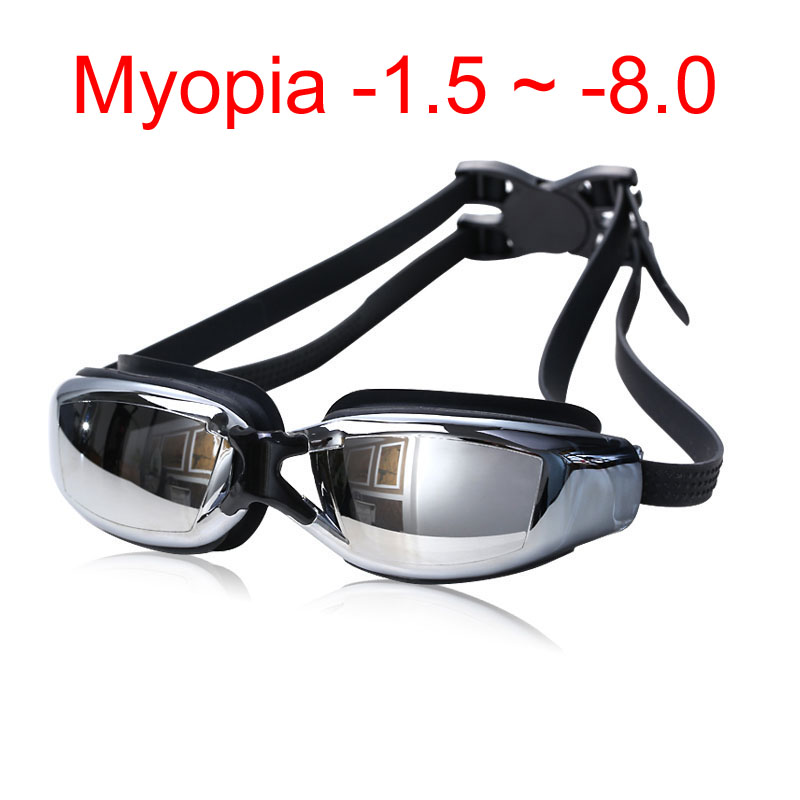 Adult Professional myopia Swimming goggles men arena diopter Swim Eyewear anti fog swimming glasses natacion water glasses