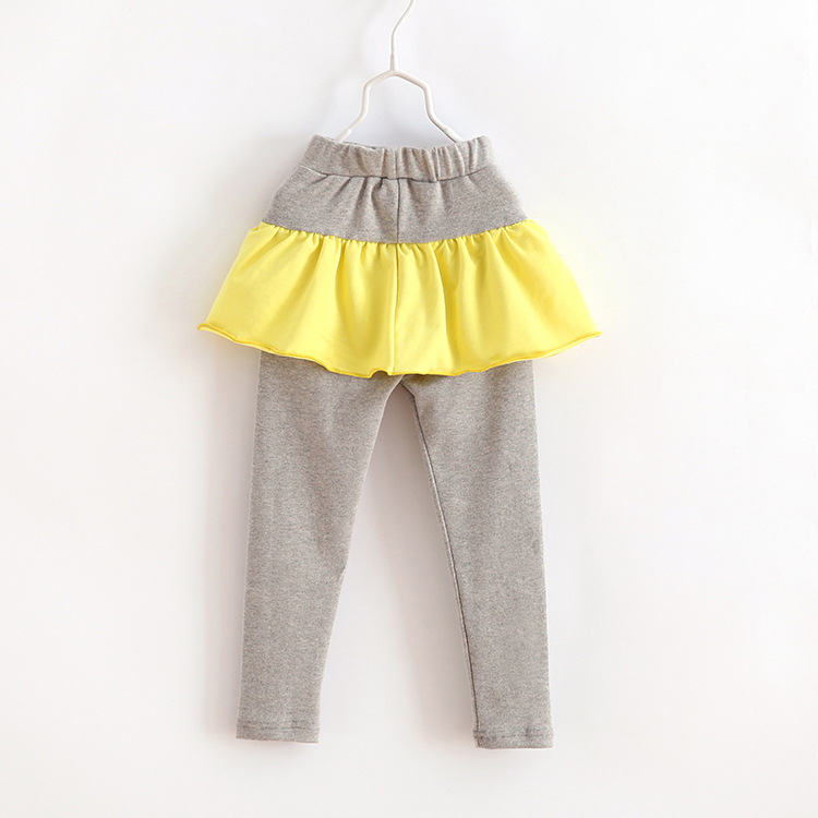 Fashion baby girls collision mosaic legging girl candy color cotton leggings skirt cotton children leggings girls clothing