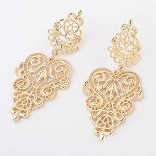Drop Earirings Retro Vintage Alloy Women Silver Golden Long Bohemian Pierced Dangle Earrings for Women